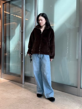 「アイテム（その他アウター）」を使った、平田（hirata）さん（レディース・165cm・30代）の秋コーディネート