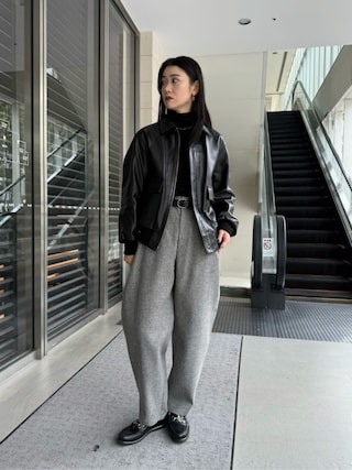 新品タグ付き LOEFF LF MLNG BONTANG TRS ダークグレー LOEFF（ロエフ）の「＜LOEFF＞メランジ ボンタン パンツ（その他