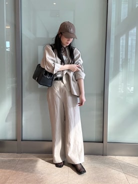 「LOEFF（ロエフ）のアイテム」を使った、平田（hirata）さん（レディース・165cm）の春コーディネート