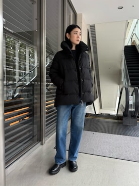 「アイテム（ダウンジャケット/コート）」を使った、平田（hirata）さん（レディース・165cm・20代）の秋コーディネート