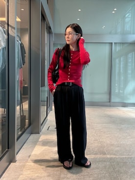 「LOEFF（ロエフ）のアイテム」を使った、平田（hirata）さん（レディース・165cm）の夏コーディネート