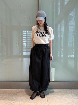 「NEW BALANCE（ニューバランス）のアイテム（帽子）」を使った、平田（hirata）さん（レディース・165cm）の春コーディネート