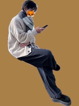 「アイテム（スリッポン）」を使った、nagumodogさん（レディース・165cm）の冬コーディネート