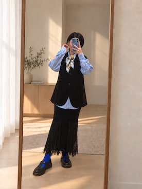 「フリンジ」｜nagumodogさん（レディース・165cm）の秋コーディネート