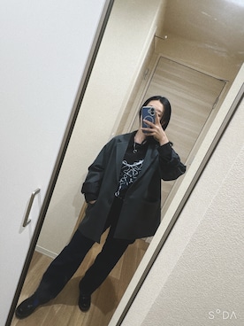 「GU（ジーユー）のアイテム（パンツ）」を使った、nagumodogさん（レディース・165cm）の春コーディネート