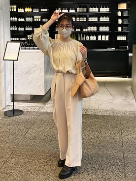 「mline（エムライン）のアイテム」を使った、amiさん（レディース・148cm）の秋コーディネート