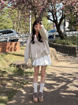 「NEUNA（ヌナ）のアイテム」を使った、amiさん（レディース・148cm）の春コーディネート