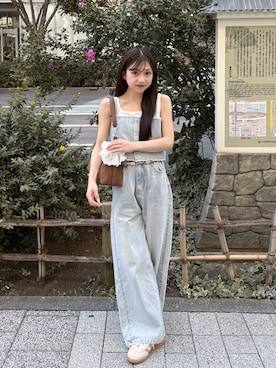 「アイテム（トップス）」を使った、amiさん（レディース・148cm）の夏コーディネート