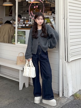 「アイテム（シューズ）」を使った、amiさん（レディース・148cm・20代）の秋コーディネート