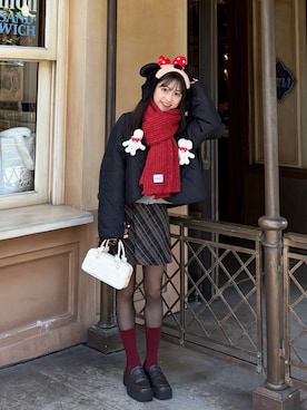 「アイテム（スカート）」を使った、amiさん（レディース・148cm・20代）の秋コーディネート