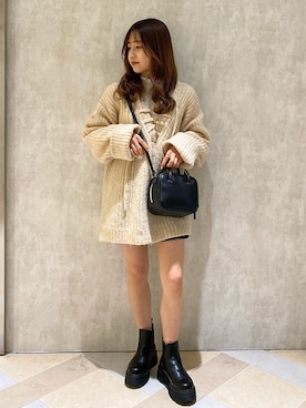 「Coming soon…」｜「アイテム（ブーツ）」を使った、amiさん（レディース・148cm）の冬コーディネート