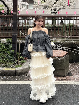 「GRL（グレイル）のアイテム」を使った、amiさん（レディース・148cm）の春コーディネート