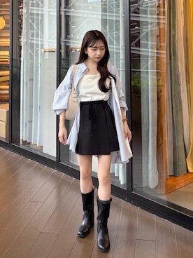 「アイテム（トップス）」を使った、amiさん（レディース・148cm・20代）の秋コーディネート