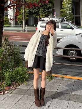 「CAPRICIEUX LE'MAGE（カプリシューレマージュ）のアイテム」を使った、amiさん（レディース・148cm）の秋コーディネート