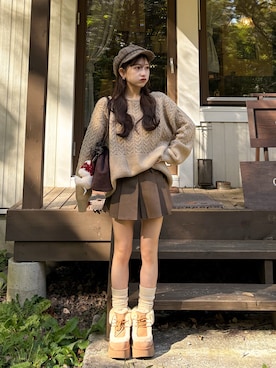 「アイテム（ブーツ）」を使った、amiさん（レディース・148cm・20代）の冬コーディネート