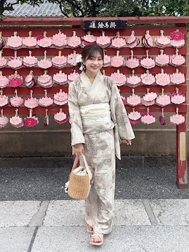 「Bambin（ボンバン）のアイテム」を使った、amiさん（レディース・148cm）の夏コーディネート