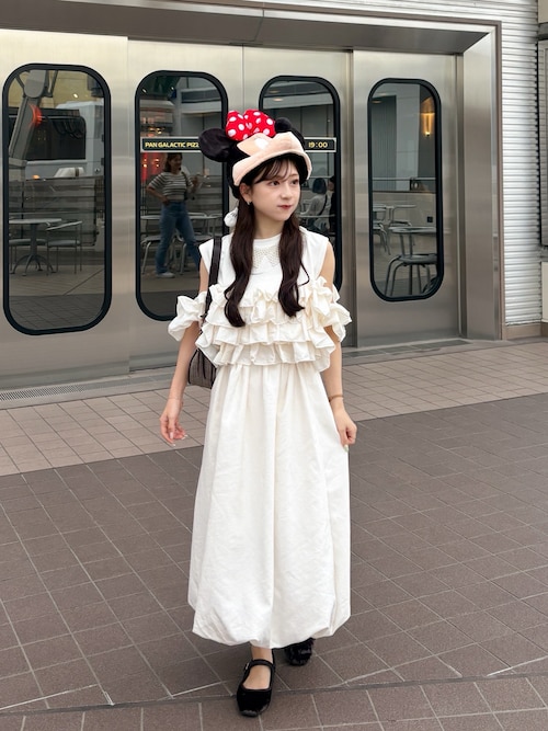 フリルビスチェドッキングT（Tシャツ/カットソー）｜LIAN（リアン）の