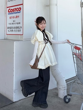 「シンプルスタイル」｜amiさん（レディース・148cm）の春コーディネート