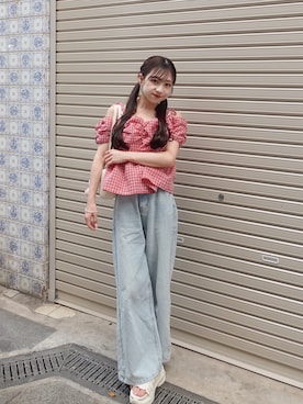 「アイテム（シューズ）」を使った、amiさん（レディース・148cm）の夏コーディネート