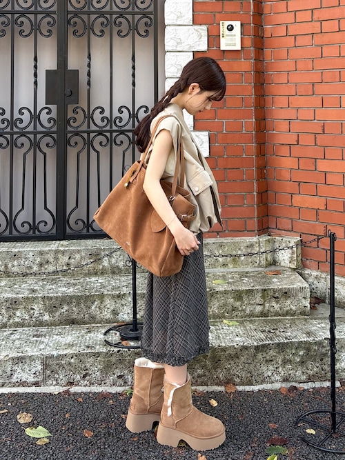 5色展開/通勤・通学に◎】チャーム付きベルトデザインBIGトート