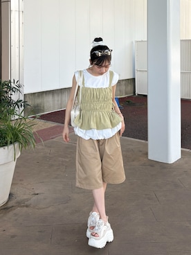 「アイテム（シューズ）」を使った、amiさん（レディース・148cm）の夏コーディネート