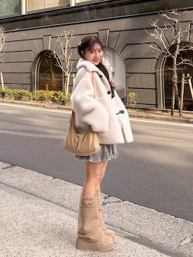 「アイテム（ジャケット/アウター）」を使った、amiさん（レディース・148cm）の冬コーディネート