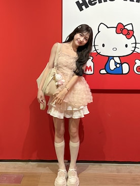 「アイテム（スカート）」を使った、amiさん（レディース・148cm）の夏コーディネート