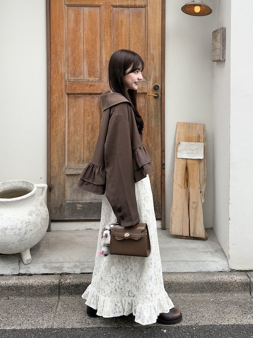 「SNIDEL(スナイデル)のテレコカップインキャミトップス(キャミソール)」を使った、amiさん(レディース・148cm)の秋コーディネート