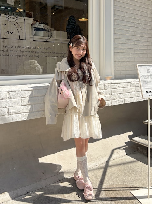 セール】【柔らか素材/2色展開】ラッフルティアードミニワンピース