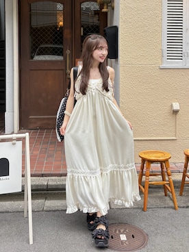 「アイテム（ワンピース/ドレス）」を使った、amiさん（レディース・148cm）の夏コーディネート