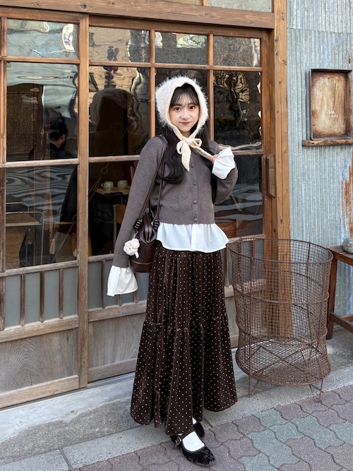 フラメンコスカート 水玉ベロア変わりスカート ベロアスカートのみ販売