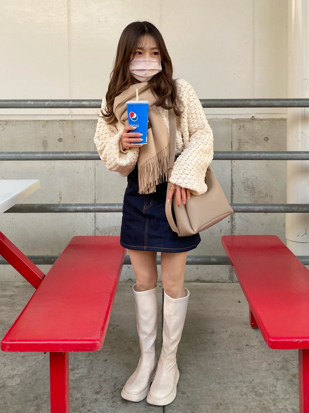 ami|me+em selectのマフラーを使ったコーディネート - WEAR ami|me+em selectのマフラーを使ったコーディネート - WEAR