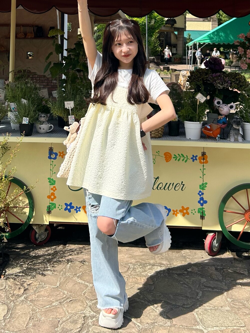 ami｜mysticのデニムパンツを使ったコーディネート - WEAR