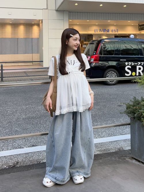 SNIDEL（スナイデル） ワイドパンツ ジーンズ デニム デニムパンツ