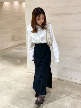 「archives（アルシーヴ）のアイテム（ブーティ）」を使った、amiさん（レディース・148cm）の秋コーディネート