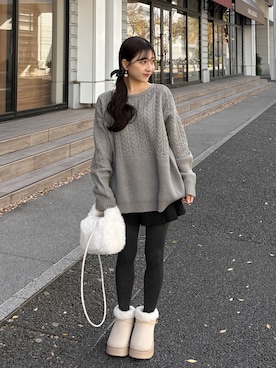 「アイテム（バッグ）」を使った、amiさん（レディース・148cm・20代）の秋コーディネート