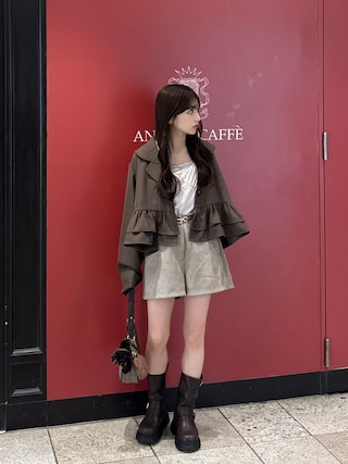 「MUHET(ミュエータ)の【set item】assorted tank top set / アソートタンクトップセット(タンクトップ)」を使った、amiさん(レディース・148cm)の秋コーディネート