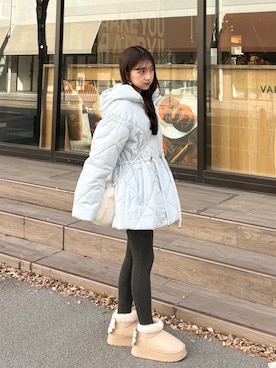 「アイテム（その他アウター）」を使った、amiさん（レディース・148cm）の秋コーディネート