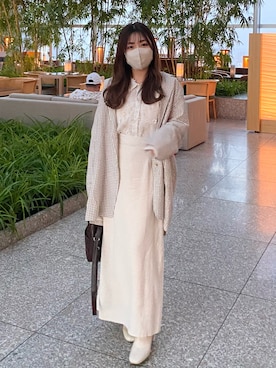 「NICE CLAUP（ナイスクラップ）のアイテム」を使った、amiさん（レディース・148cm）の春コーディネート