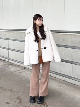 「アイテム（その他アウター）」を使った、amiさん（レディース・148cm・20代）の冬コーディネート