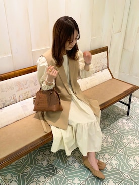 「アイテム（ドレスシューズ）」を使った、amiさん（レディース・148cm）の秋コーディネート