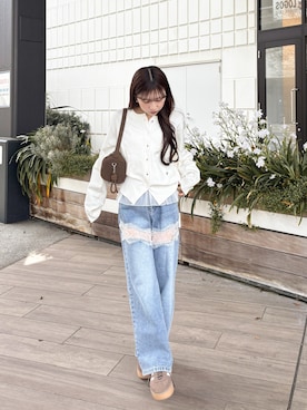 「アイテム（シューズ）」を使った、amiさん（レディース・148cm）の春コーディネート