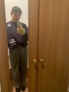 「CPCM（シーピーシーエム）のアイテム（スウェット）」を使った、igucheeseさん（レディース・164cm）の冬コーディネート