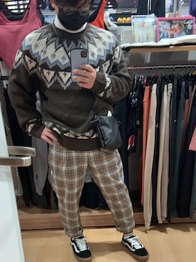 「UNIQLO（ユニクロ）のタートルネックT（長袖）（Tシャツ/カットソー）」を使った、Uto4さん（メンズ・162cm）の冬コーディネート