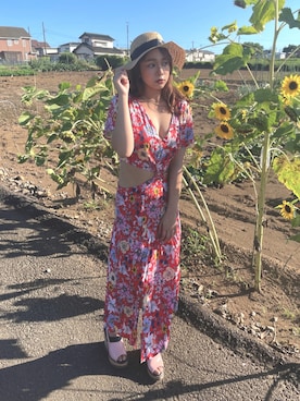 「TOMMY HILFIGER」｜「アイテム（ワンピース/ドレス）」を使った、yasueniwayamaさん（レディース・155cm）の夏コーディネート