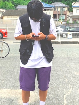 「ACT（アクト）のアイテム（トップス）」を使った、M.S.さん（メンズ・170cm）の夏コーディネート