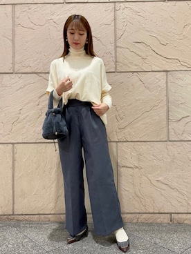 「Te chichi（テチチ）のアイテム（アンサンブル）」を使った、haisailandさん（レディース・162cm）の秋コーディネート