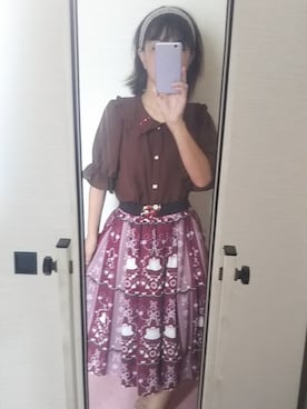 「axes femme（アクシーズファム）のアイテム（ヘアアクセサリー）」を使った、めぐさん（レディース・154cm）の夏コーディネート