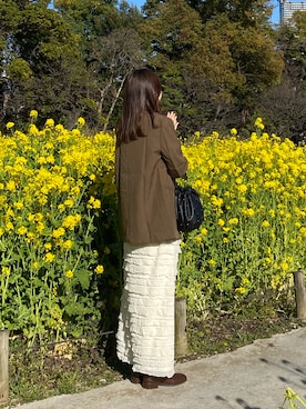 「Ada.（エイダ）のアイテム（ジャケット/アウター）」を使った、おゆ♨︎さん（レディース・163cm）の春コーディネート