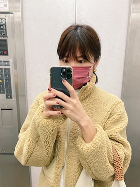 「UNIQLOコーデ」｜「アイテム（その他アウター）」を使った、FongFong さん（レディース・163cm）の冬コーディネート